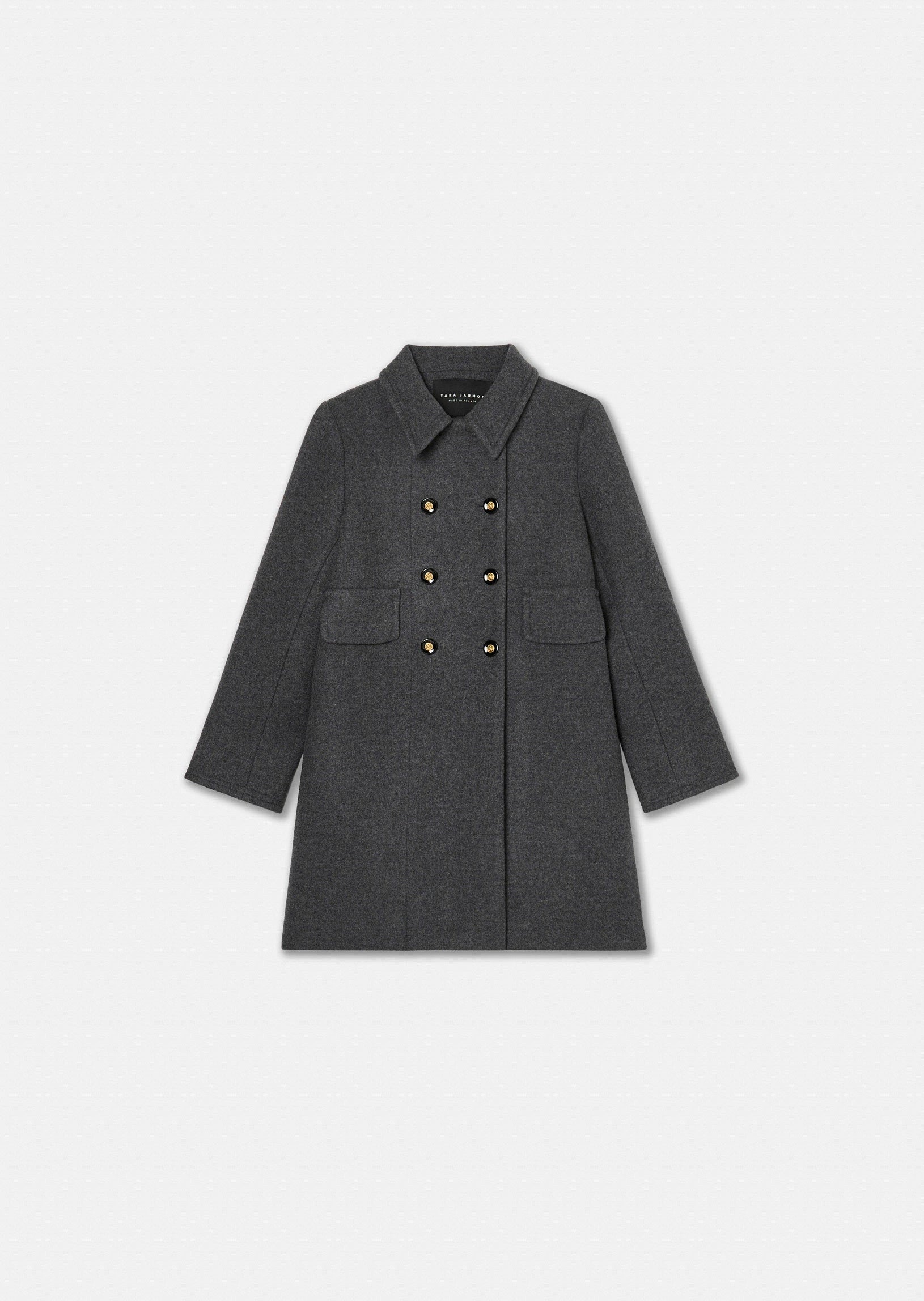 Marceau grey caban coat Tara Jarmon