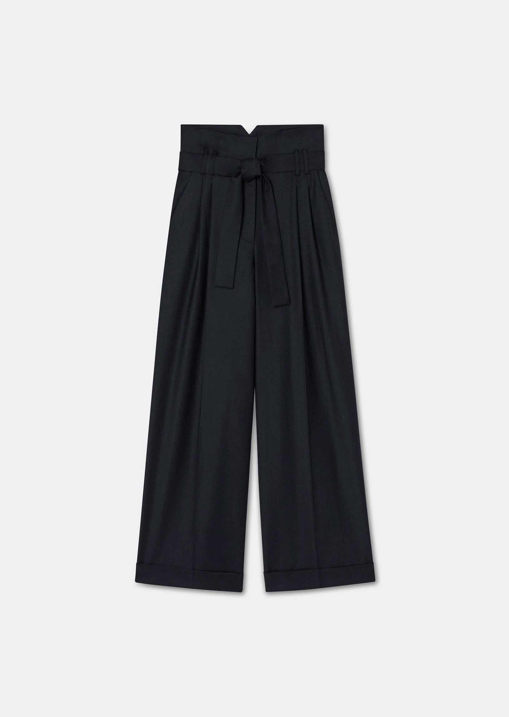 Pia midnight blue flannel pants Tara Jarmon