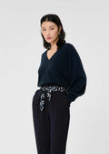 Paz midnight blue cashmere sweater Tara Jarmon