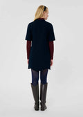 Rayme midnight blue double canvas dress Tara Jarmon