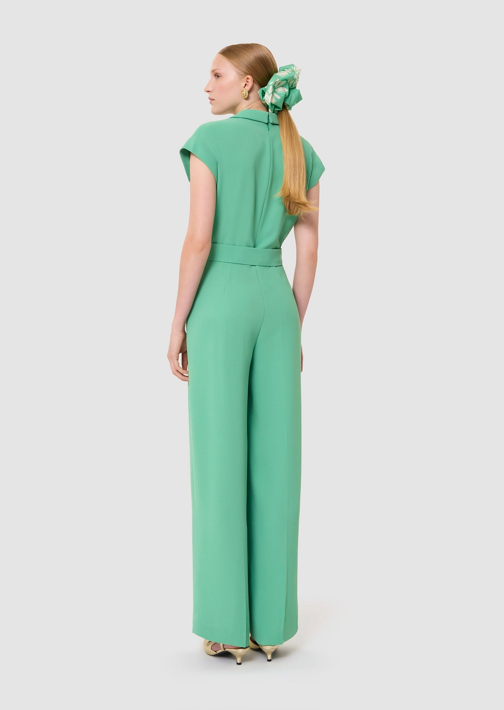 Charly green crepe suit Tara Jarmon