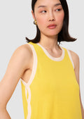 Prentiss yellow cotton top Tara Jarmon
