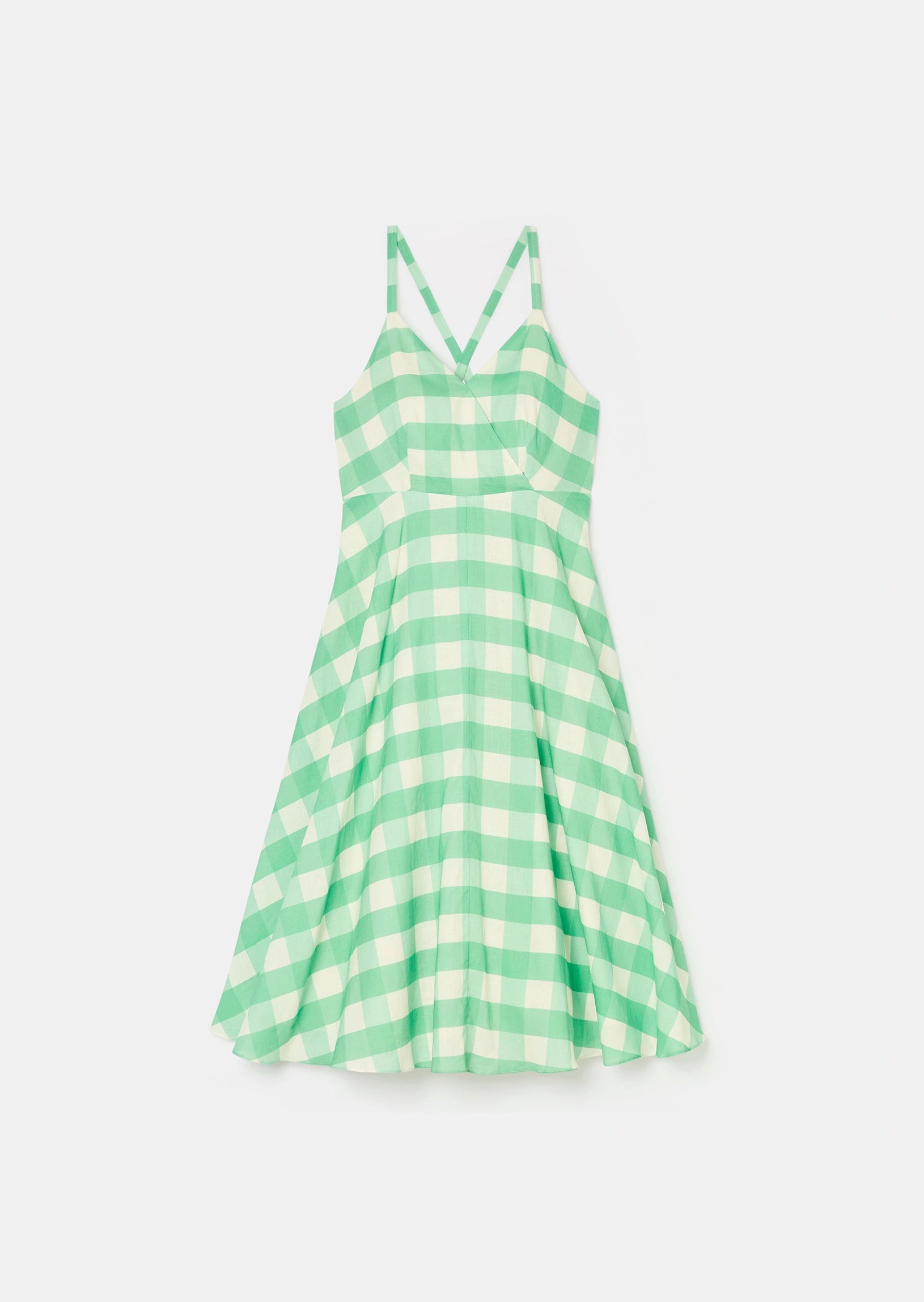 Ryveline green gingham dress Tara Jarmon