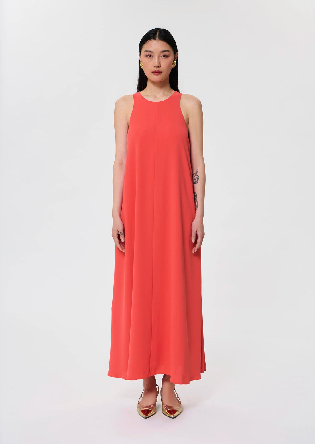 Roxanne red crepe dress Tara Jarmon