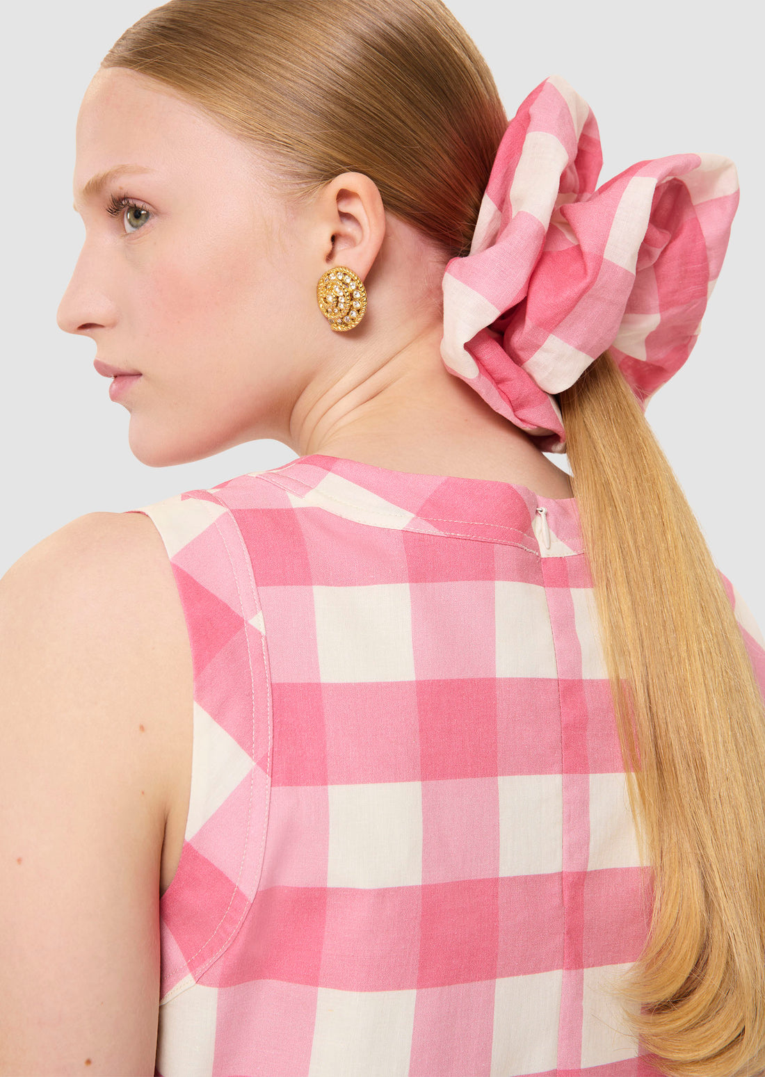 Tepee pink gingham top
