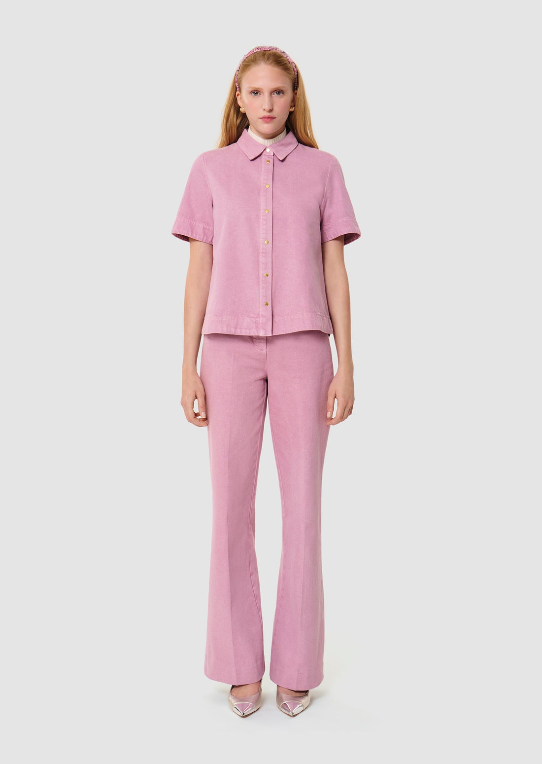 Camilia pink denim shirt Tara Jarmon