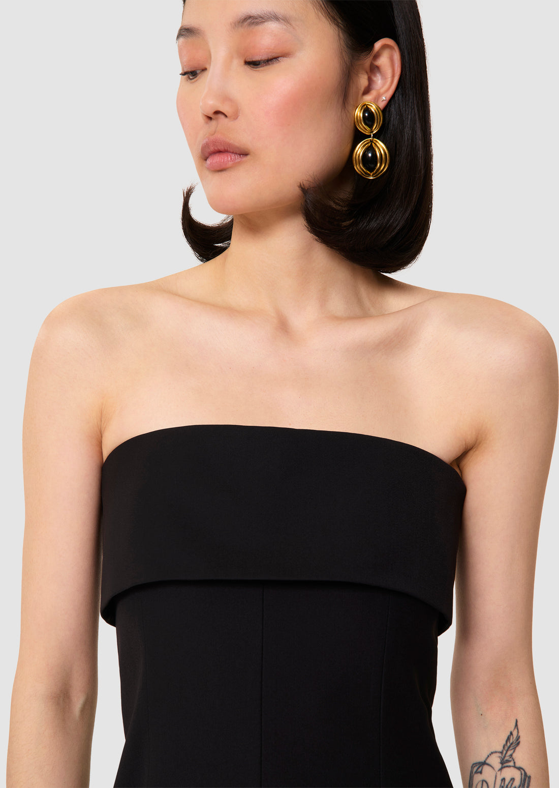 Celeste black tailored wool suit