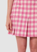 Josef pink gingham skirt Tara Jarmon