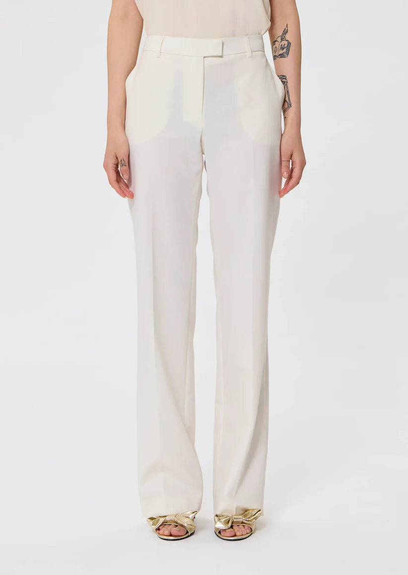 Poupee ecru tailored wool pants Tara Jarmon