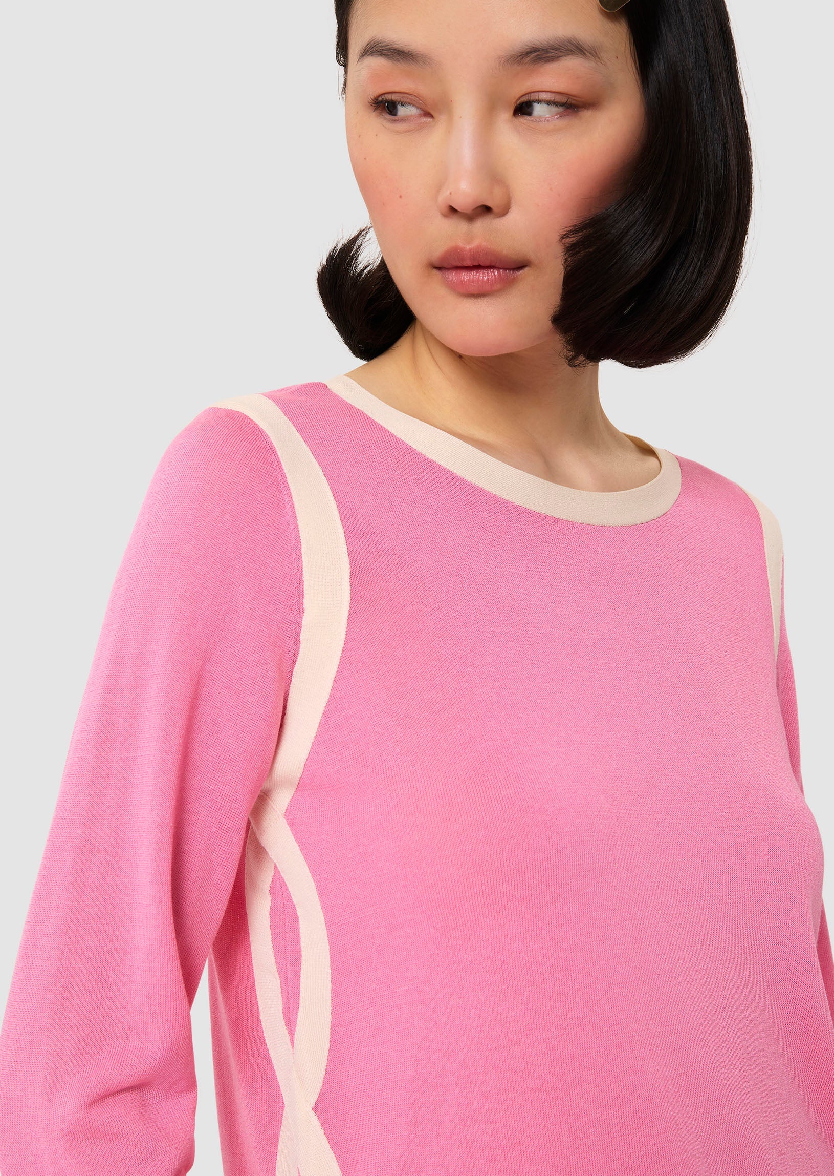close up of Ponama pink cotton top by Tara Jarmon Lebanon