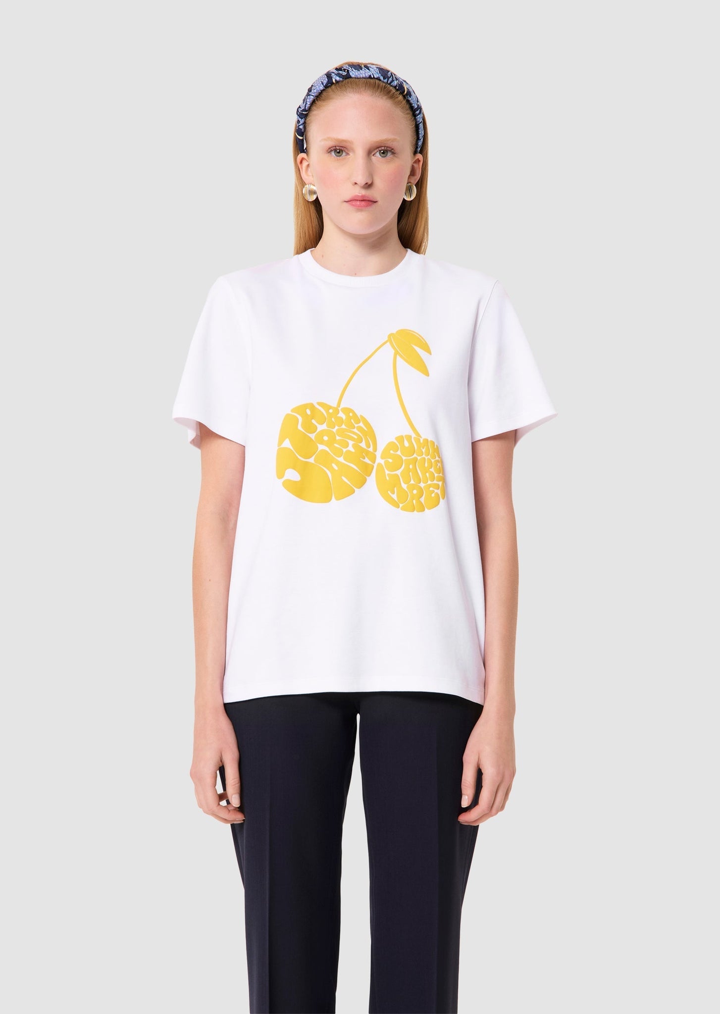 Taracherry white jersey T-shirt Tara Jarmon