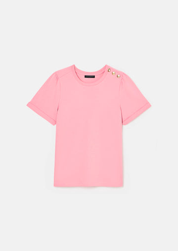 Tampa pink double cotton t-shirt