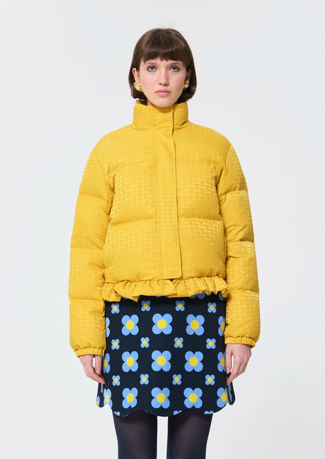 Daniela  lemon yellow down jacket Tara Jarmon