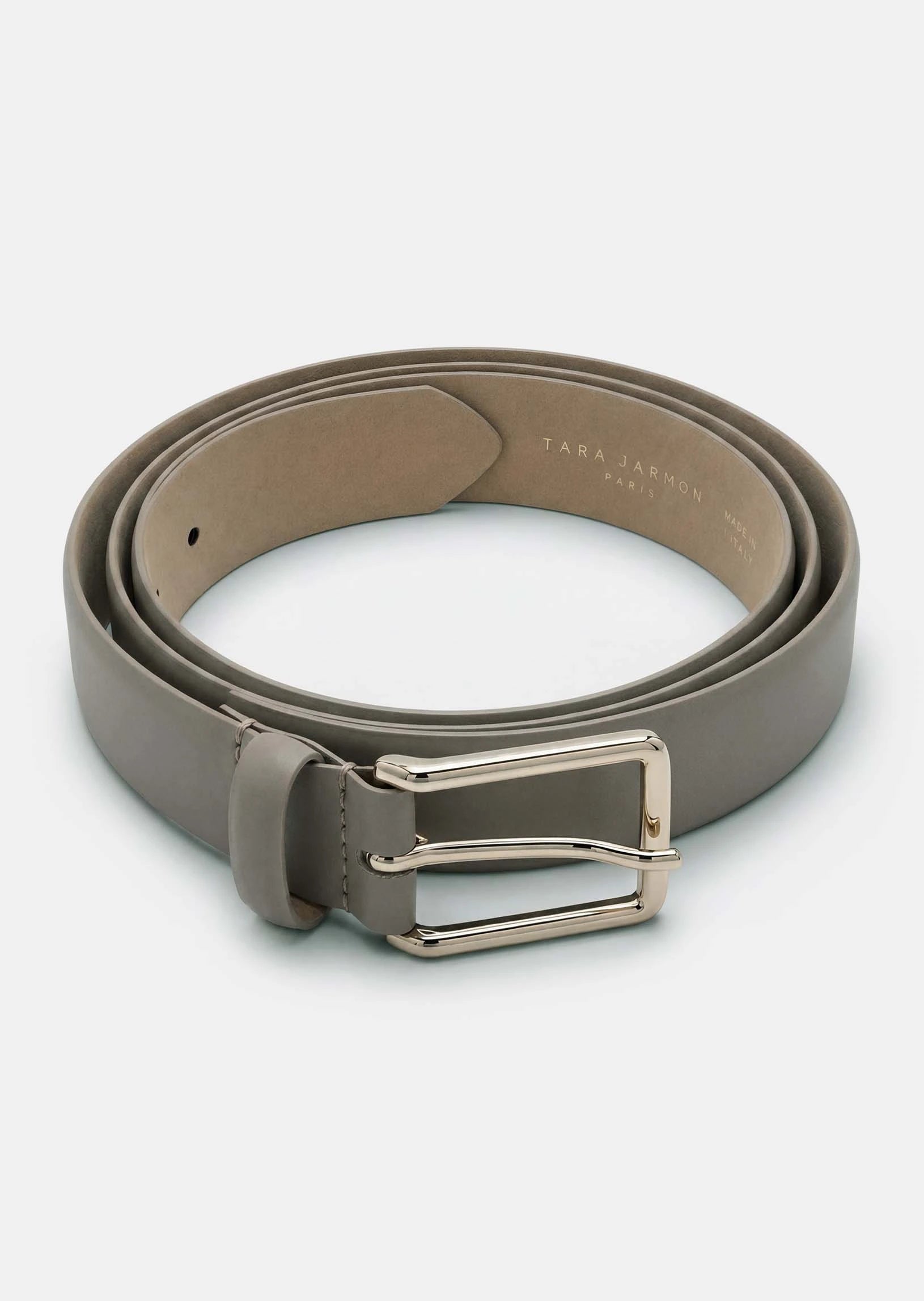 Louise belt in ecru smooth leather Tara Jarmon