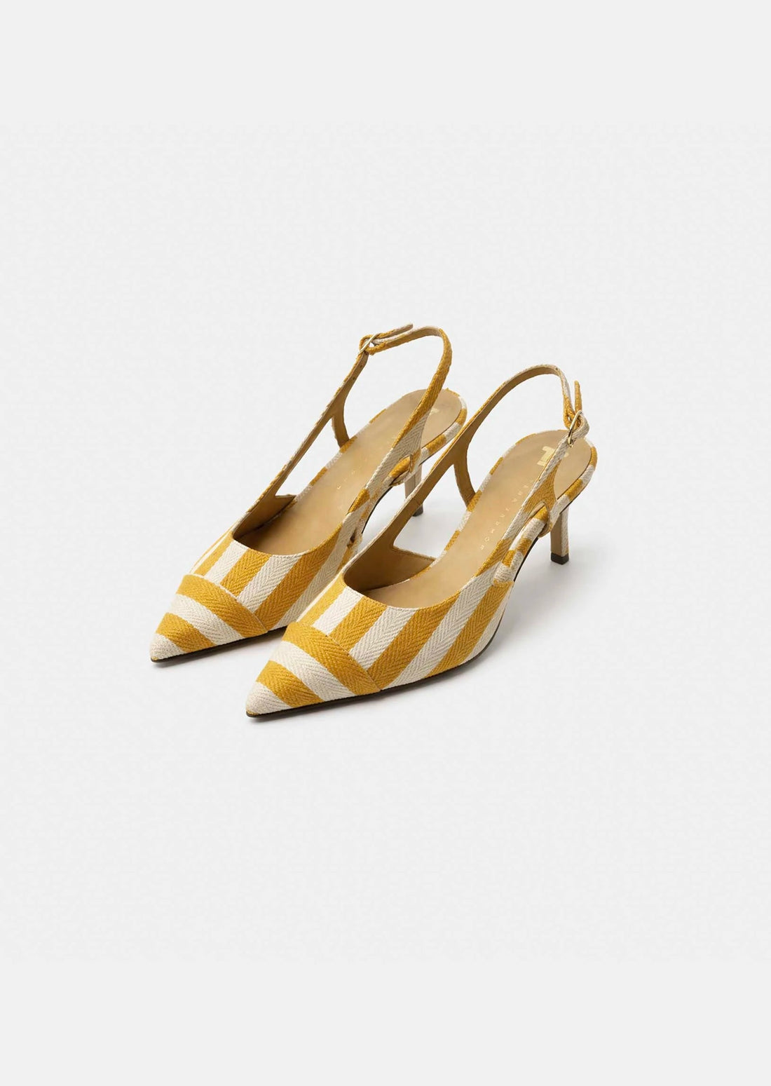 Ketty pumps in yellow with stripes Tara Jarmon