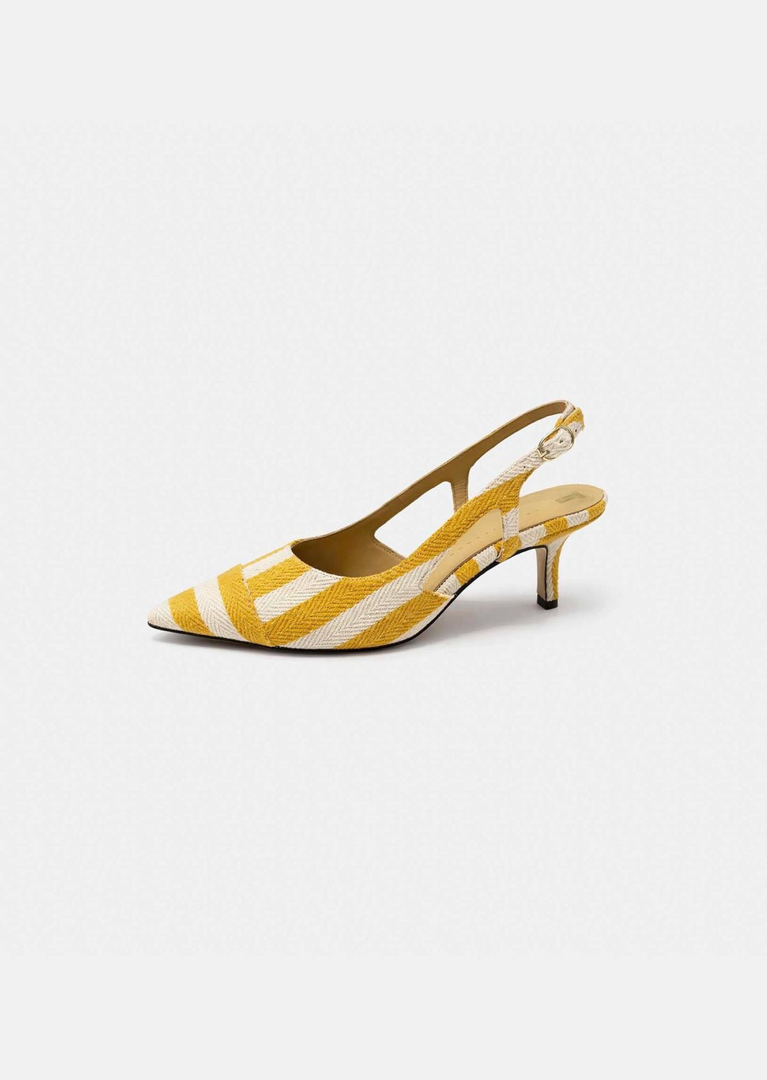 Ketty pumps in yellow with stripes Tara Jarmon