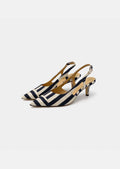 Ketty pumps in navy with stripes Tara Jarmon