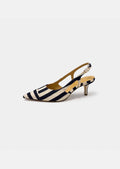 Ketty pumps in navy with stripes Tara Jarmon