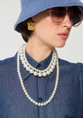 Chris bucket hat in blue crochet Tara Jarmon