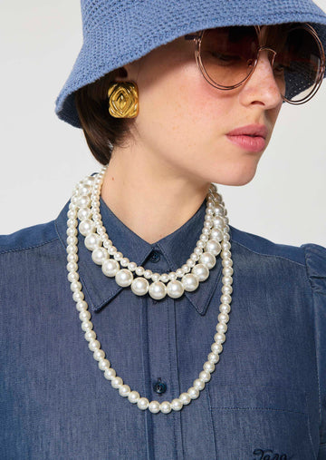 Chris bucket hat in blue crochet Tara Jarmon