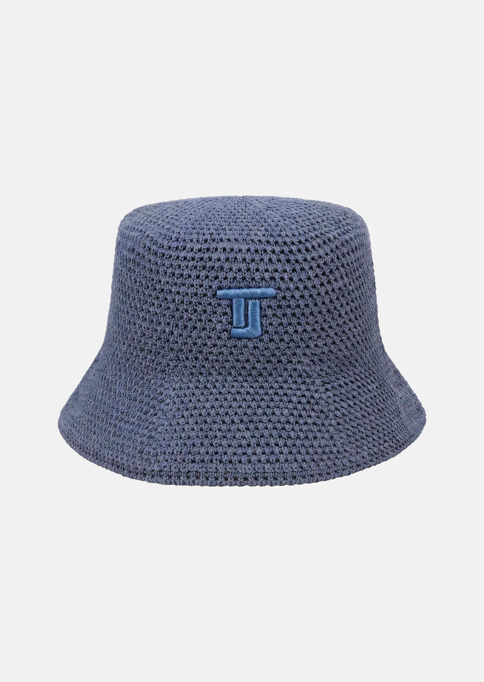 Chris bucket hat in blue crochet Tara Jarmon