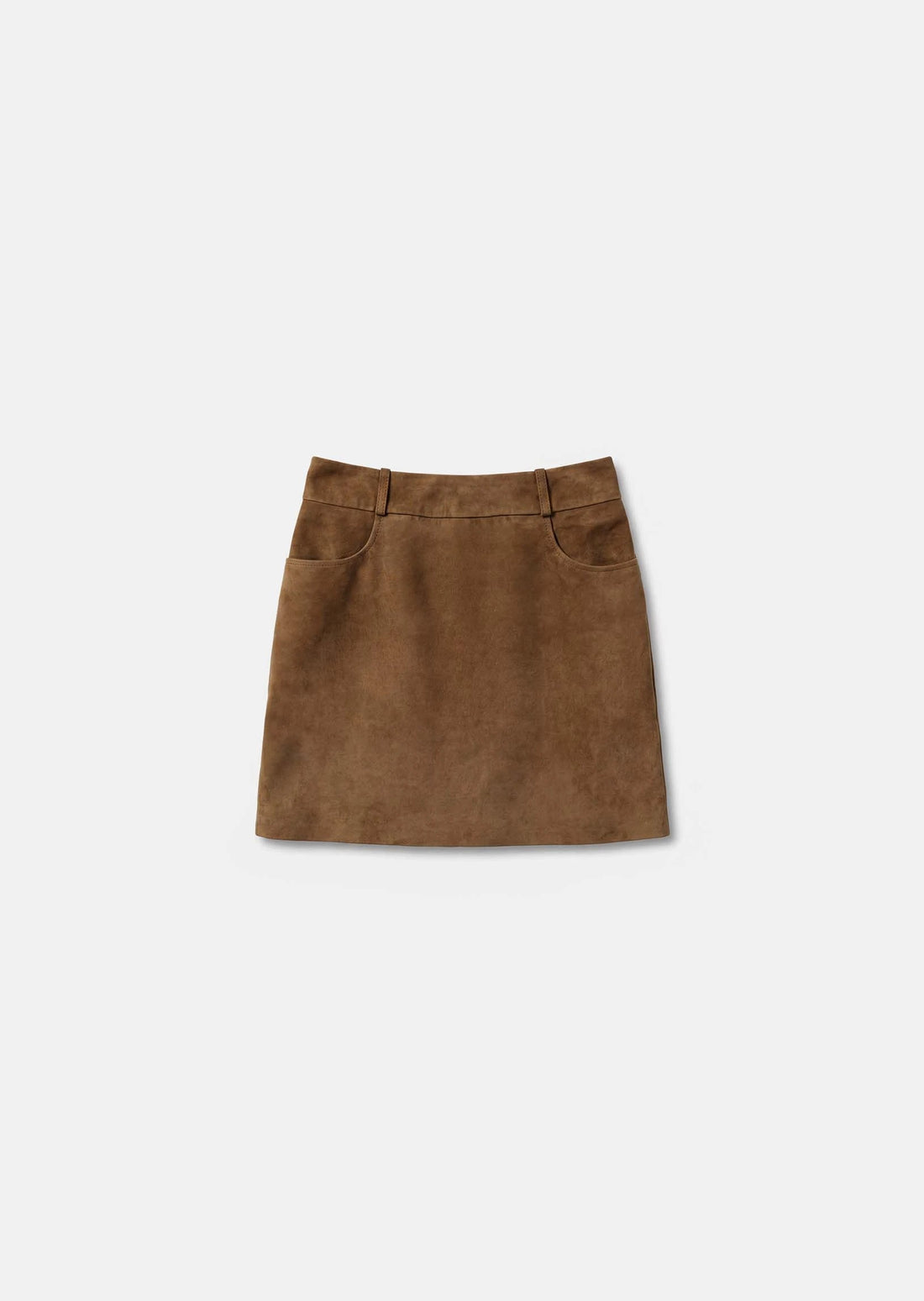 Janice skirt in beige suede Tara Jarmon
