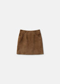 Janice skirt in beige suede Tara Jarmon