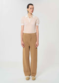 Parker trousers in beige technical mesh Tara Jarmon