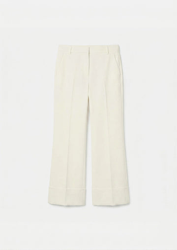 Pierre trousers in ecru powder grain canvas Tara Jarmon