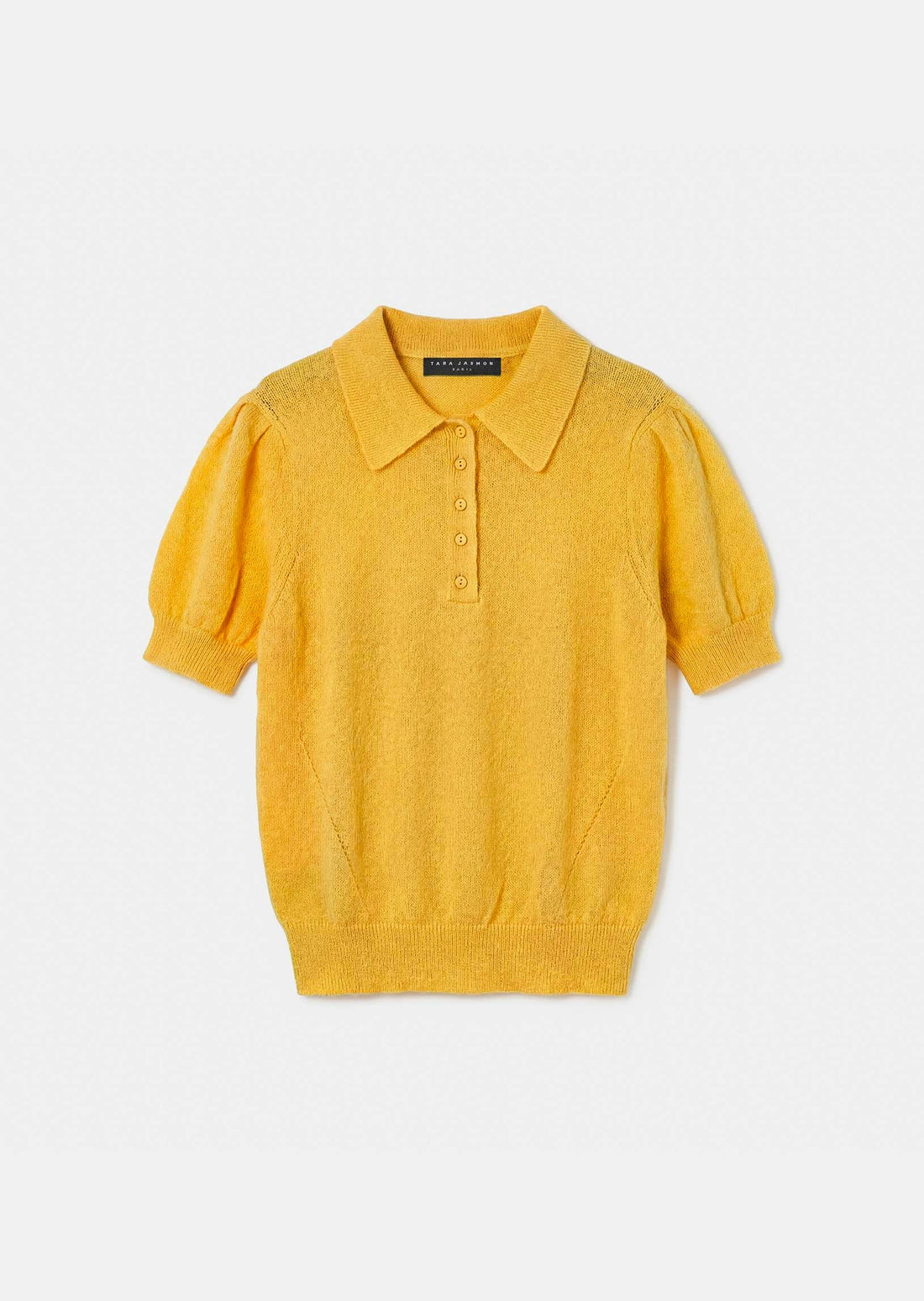 Poppie sweater in yellow extra fine mohair Tara Jarmon