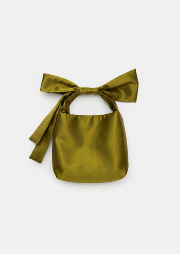 Sally bag green duchess satin