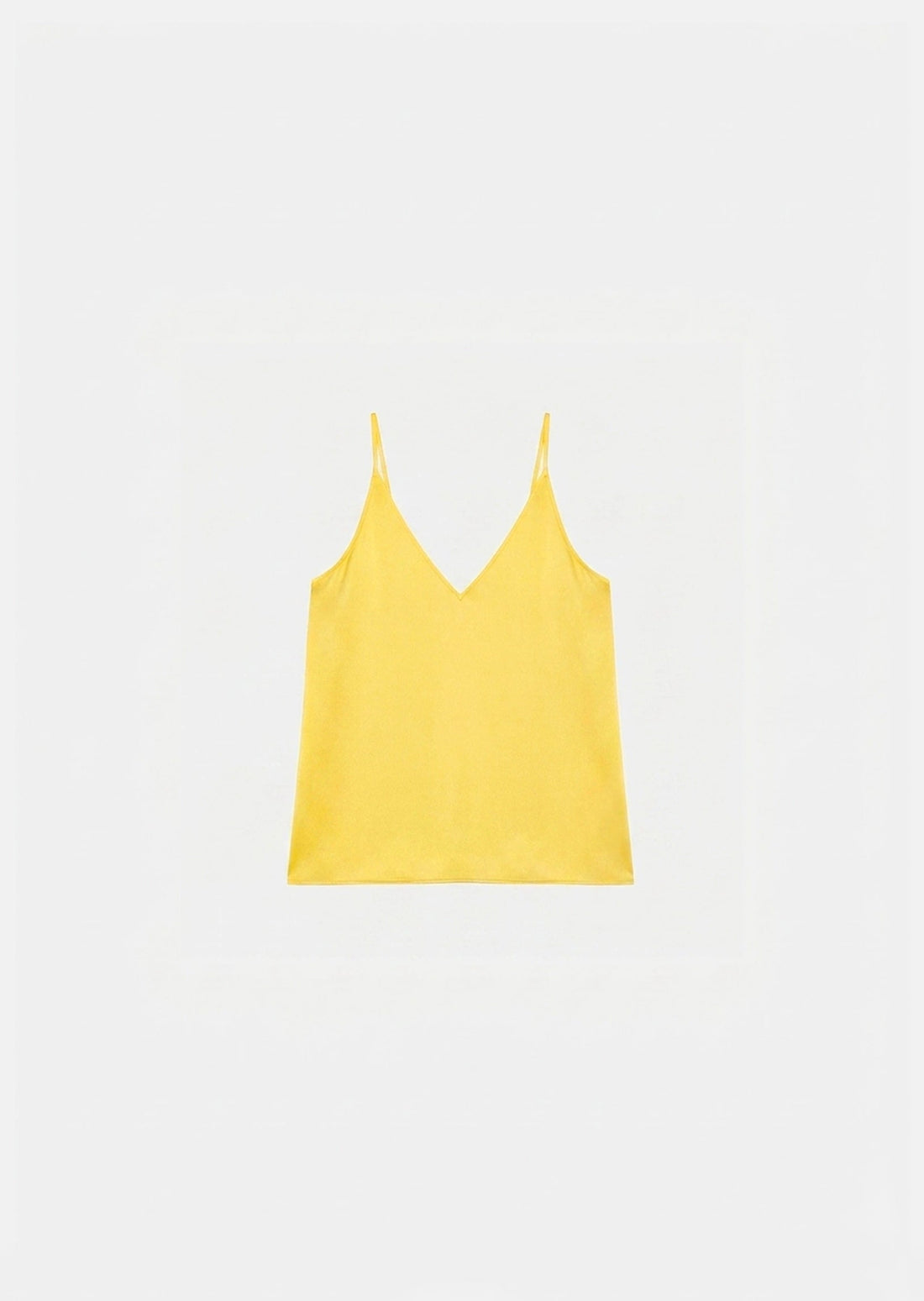 Tamara top in yellow satin Tara Jarmon