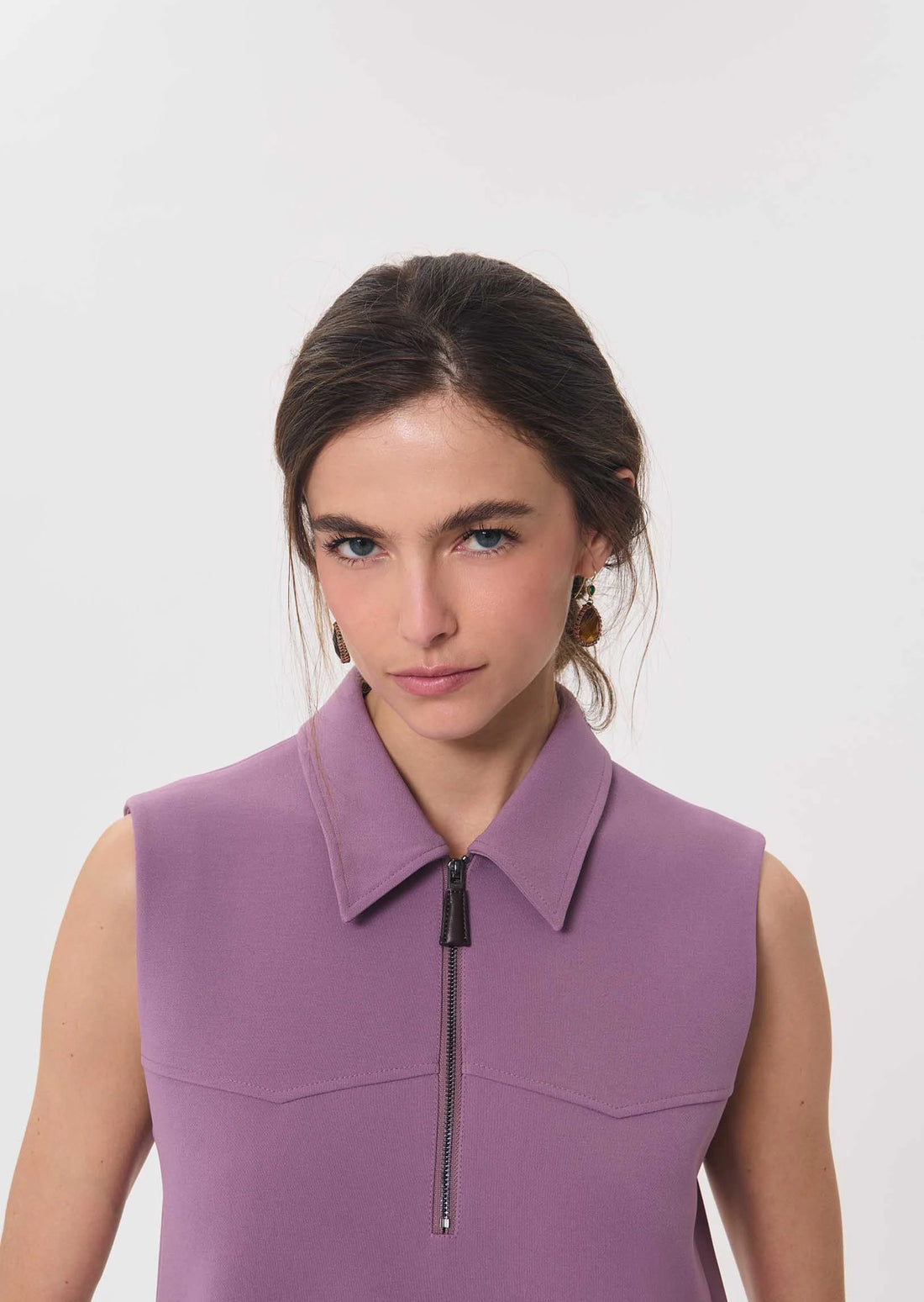 Riffi dress in purple