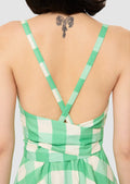 Ryveline green gingham dress Tara Jarmon