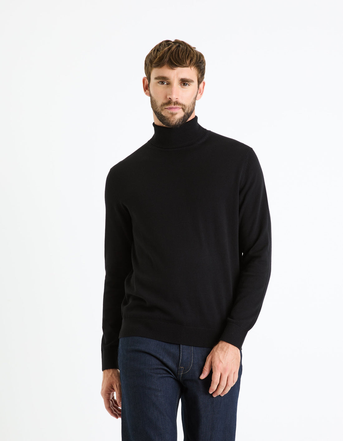 Noir Turtle Neck Jumper