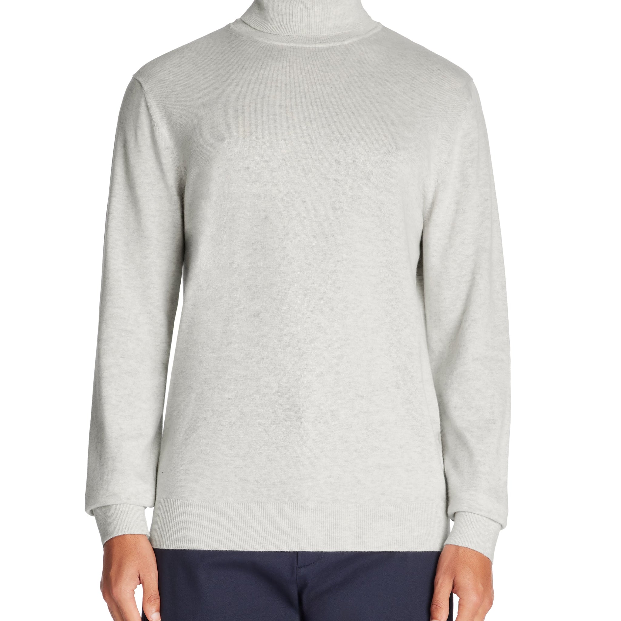 pull col roulé en coton