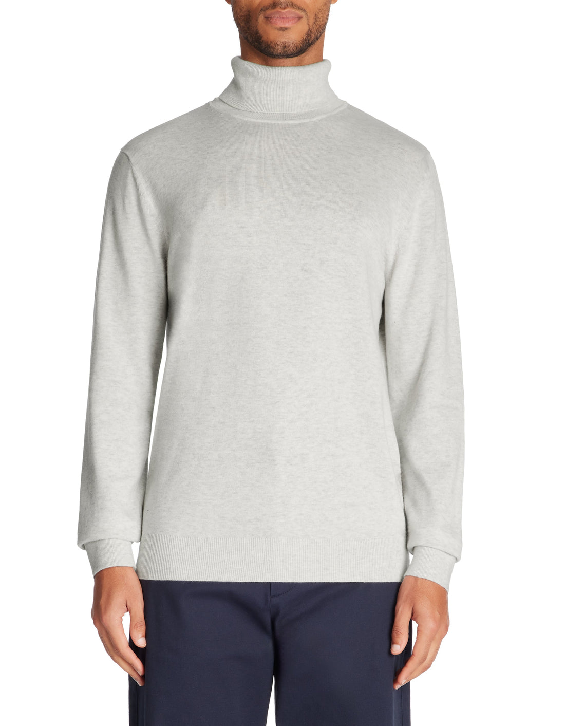 pull col roulé en coton