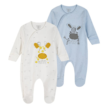 2 Pcs Infant Set Of Rompers for Boys Energiers