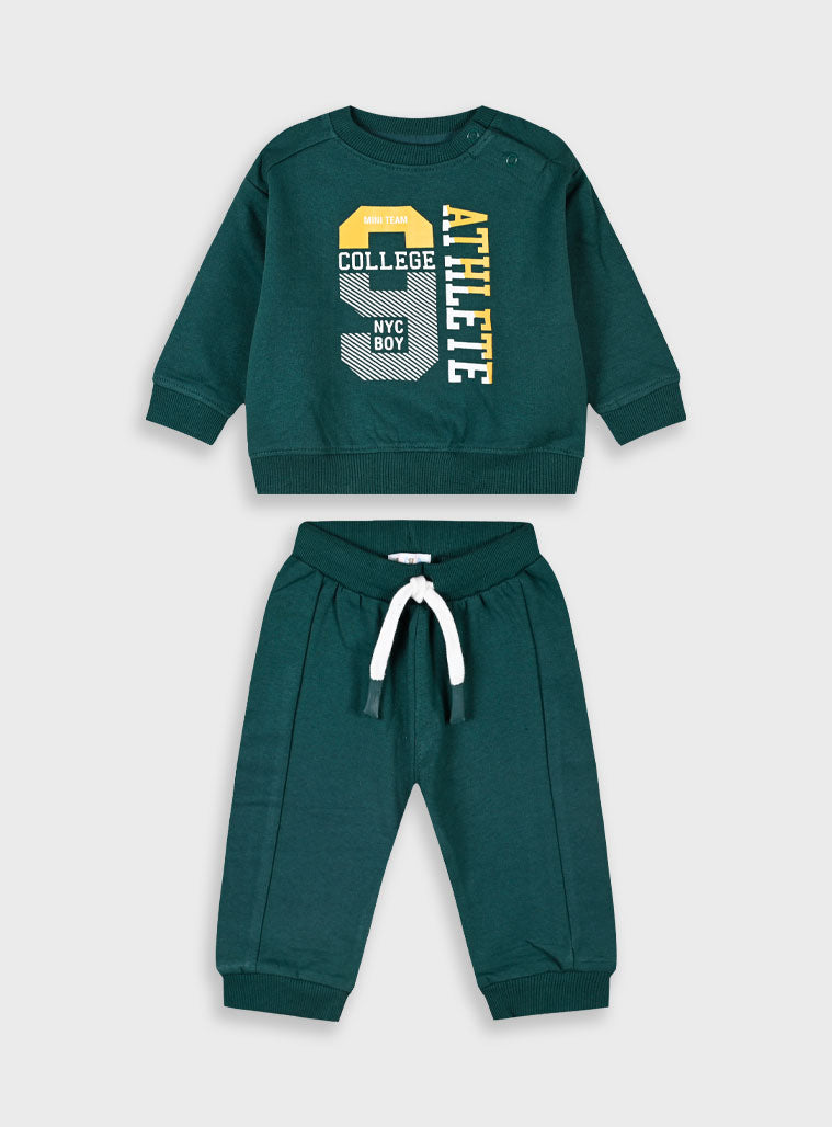  Green Infant' S Set(Blouse,Trousers) For Boy Energiers