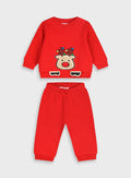  Red Infant' S Tracksuit (Blouse,Trousers) For Boy Energiers