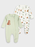 Peanut 2 PCS INFANT'S SET OF ROMPERS
