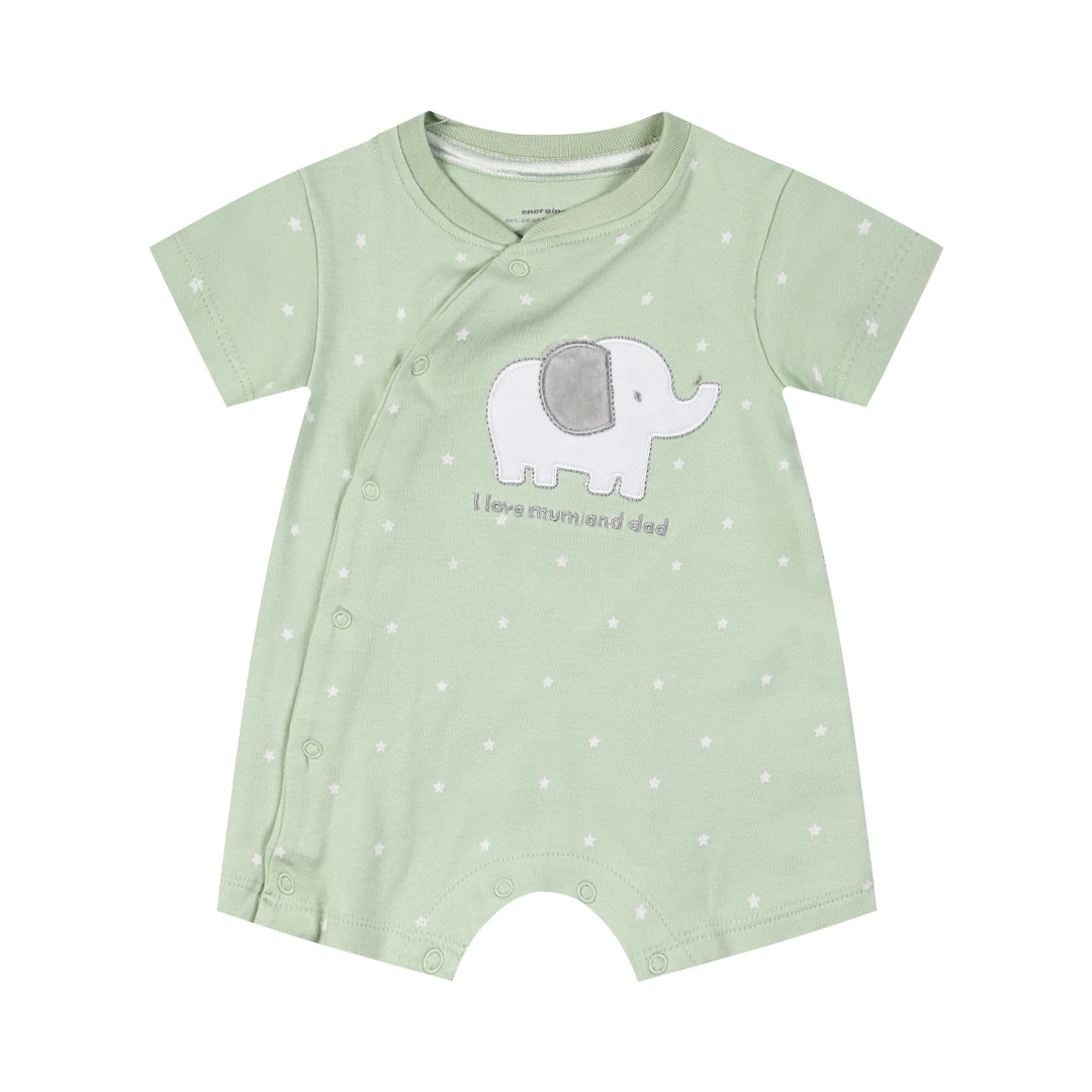 Green Romper For Baby Boys Energiers