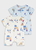 2 Pcs. Set Infant Romper for Boys Energiers