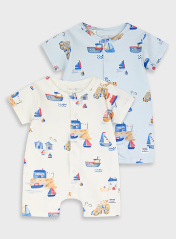 2 Pcs. Set Infant Romper for Boys Energiers