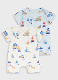 2 Pcs. Set Infant Romper for Boys Energiers