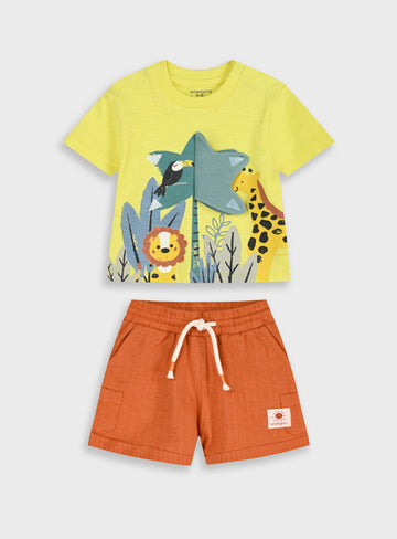 Infant Set(Blouse,Shorts) for Boys Energiers
