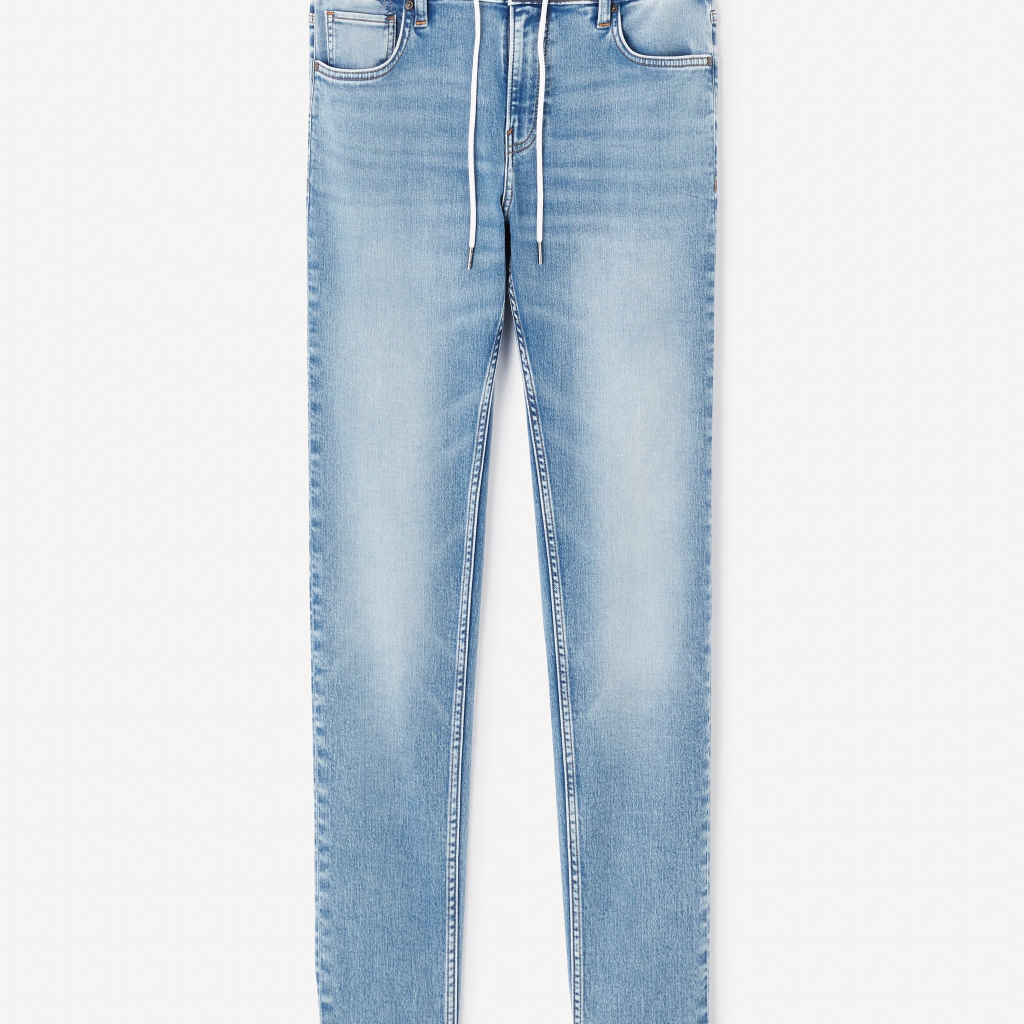 5 poches denim effet maille