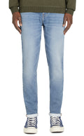5 poches denim effet maille