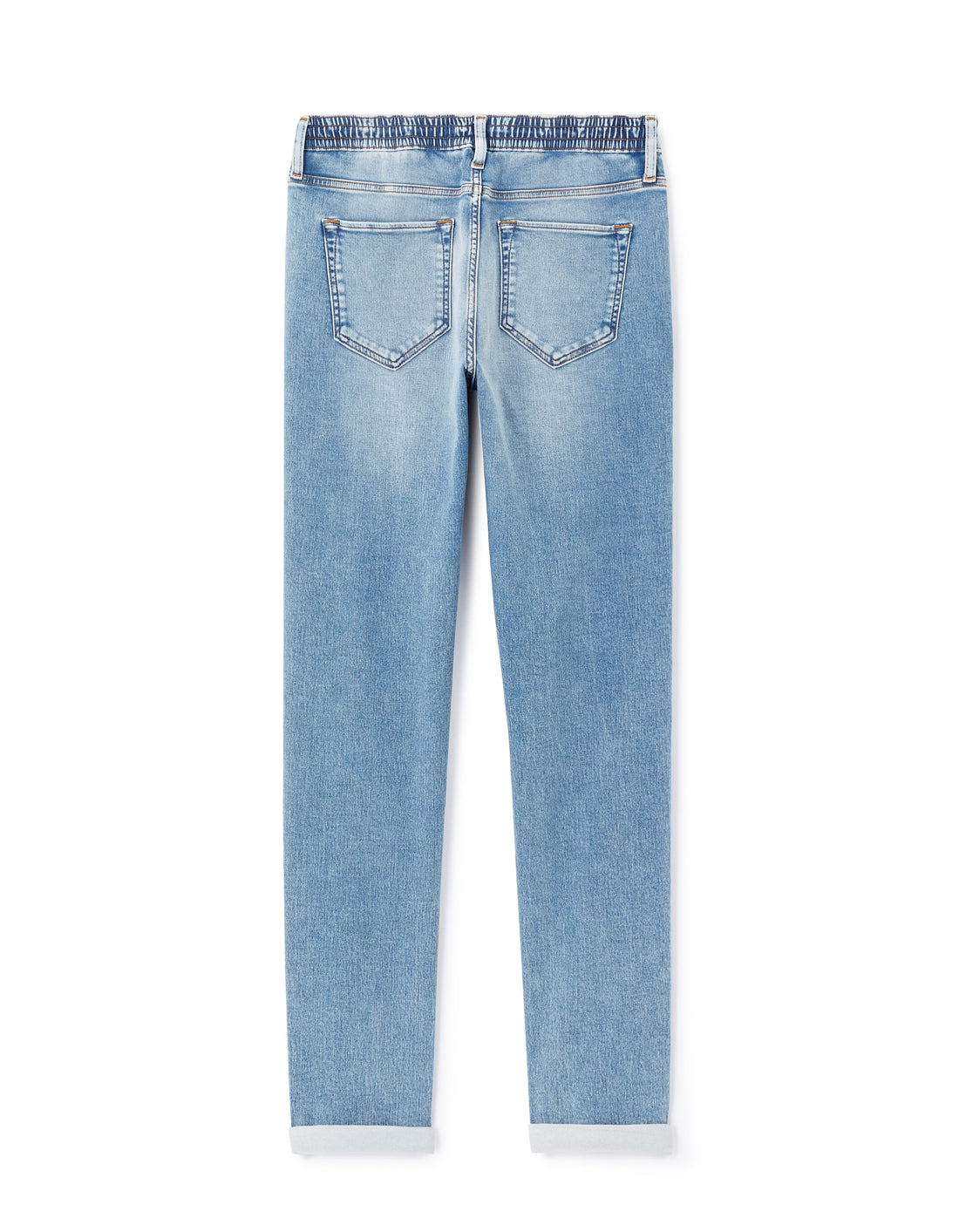 5 poches denim effet maille