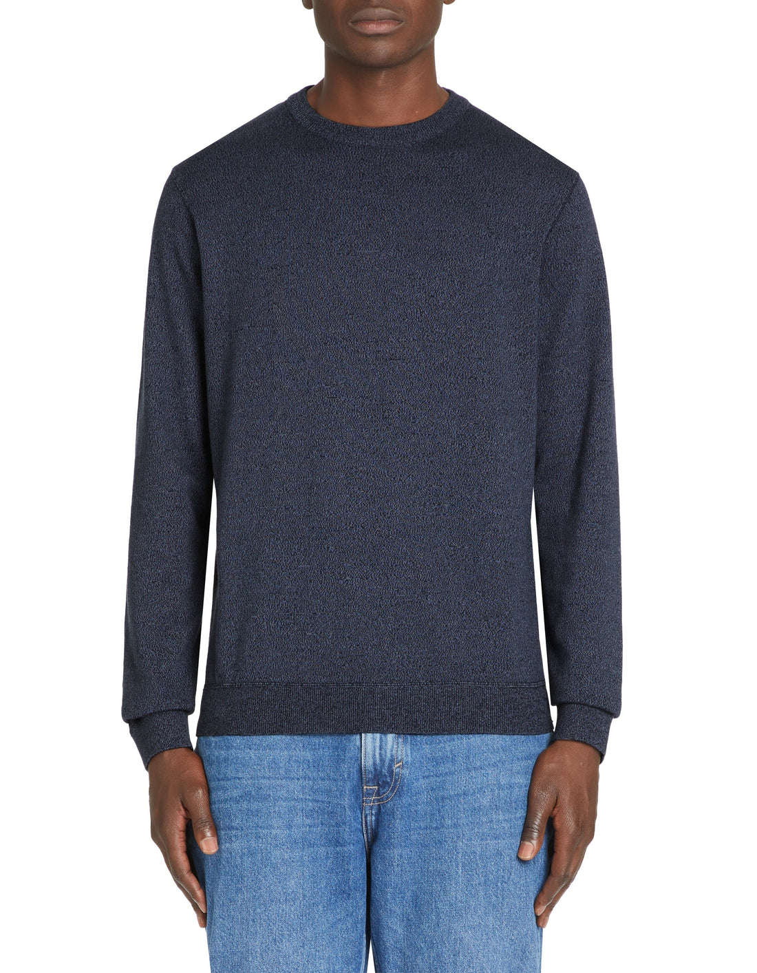 Jersey Navy Crew Neck Jumper Celio